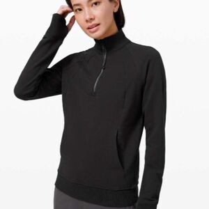 Lululemon Scuba 1/2 Zip Jacket in Black - Size 6